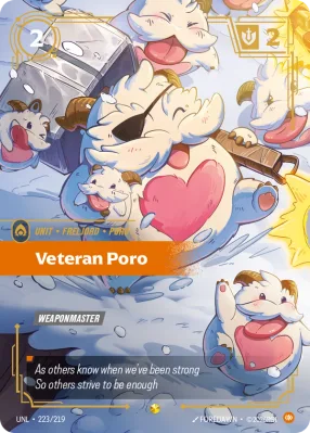 Veteran Poro, Riftbound card UNL-223/219 from Unleashed