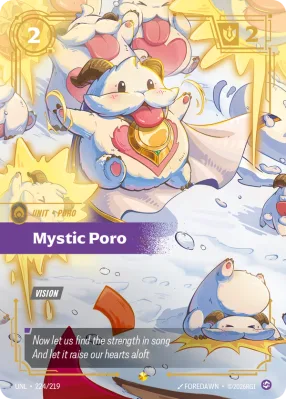 Mystic Poro, Riftbound card UNL-224/219 from Unleashed