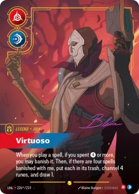 Virtuoso, Riftbound card UNL-226*/219 from Unleashed