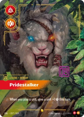 Pridestalker, Riftbound card UNL-227*/219 from Unleashed
