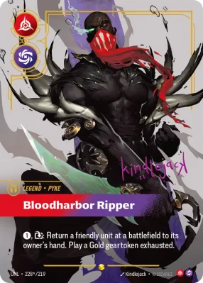 Bloodharbor Ripper, Riftbound card UNL-228*/219 from Unleashed