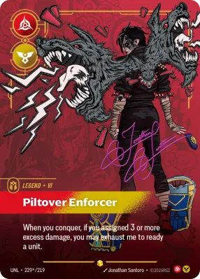 Piltover Enforcer, Riftbound card UNL-229*/219 from Unleashed