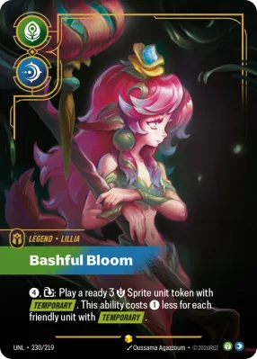 Bashful Bloom, Riftbound card UNL-230/219 from Unleashed