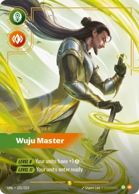 Wuju Master, Riftbound card UNL-231/219 from Unleashed