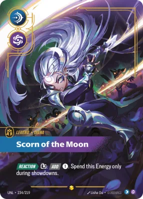 Scorn of the Moon, Riftbound card UNL-234/219 from Unleashed