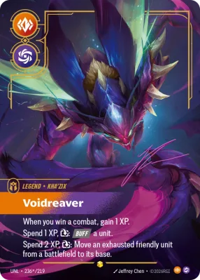 Voidreaver, Riftbound card UNL-236*/219 from Unleashed