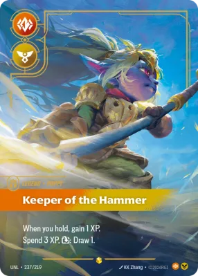 Keeper of the Hammer, Riftbound card UNL-237/219 from Unleashed