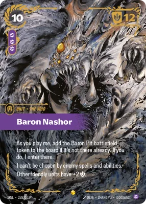 Baron Nashor, Riftbound card UNL-238/219 from Unleashed