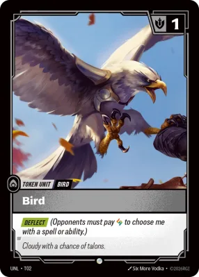 Bird, Riftbound card UNL-T02 from Unleashed