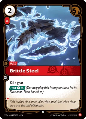 Brittle Steel, Riftbound card VEN-003/166 from Vendetta