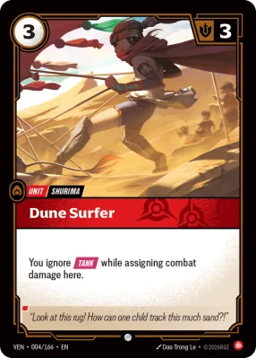 Dune Surfer, Riftbound card VEN-004/166 from Vendetta