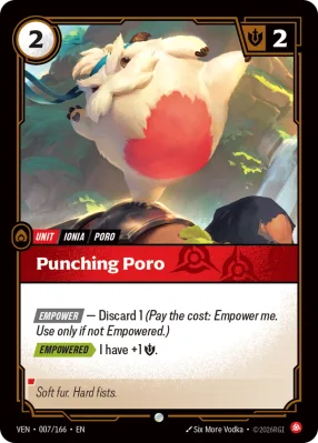 Punching Poro, Riftbound card VEN-007/166 from Vendetta
