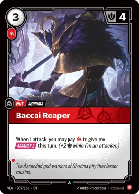 Baccai Reaper, Riftbound card VEN-009/166 from Vendetta