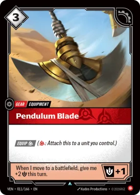 Pendulum Blade, Riftbound card VEN-011/166 from Vendetta