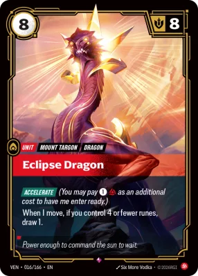 Eclipse Dragon, Riftbound card VEN-016/166 from Vendetta