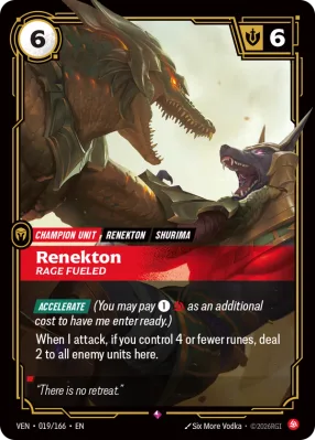 Renekton, Riftbound card VEN-019/166 from Vendetta
