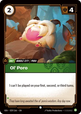 Ol' Poro, Riftbound card VEN-029/166 from Vendetta