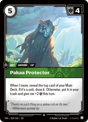 Pakaa Protector, Riftbound card VEN-033/166 from Vendetta