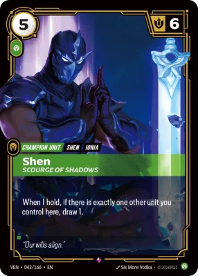 Shen, Riftbound card VEN-042/166 from Vendetta