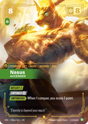 Nasus, Riftbound card VEN-046a/166 from Vendetta