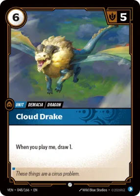 Cloud Drake, Riftbound card VEN-048/166 from Vendetta