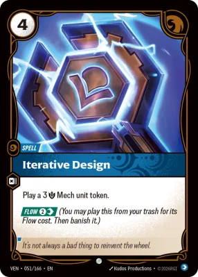Iterative Design, Riftbound card VEN-051/166 from Vendetta