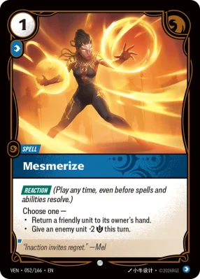 Mesmerize, Riftbound card VEN-052/166 from Vendetta