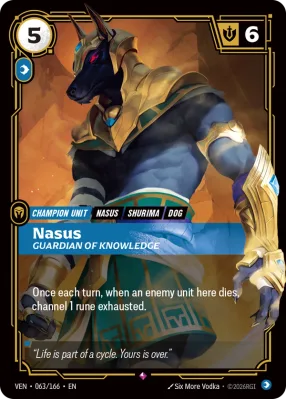 Nasus, Riftbound card VEN-063/166 from Vendetta