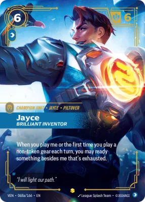 Jayce, Riftbound card VEN-068a/166 from Vendetta