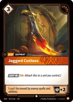 Jagged Cutlass, Riftbound card VEN-073/166 from Vendetta