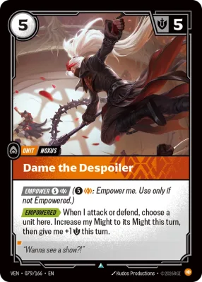 Dame the Despoiler, Riftbound card VEN-079/166 from Vendetta