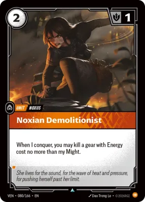 Noxian Demolitionist, Riftbound card VEN-080/166 from Vendetta
