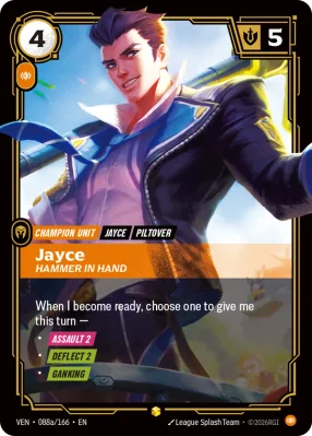 Jayce, Riftbound card VEN-088a/166 from Vendetta