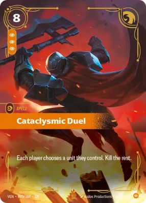 Cataclysmic Duel, Riftbound card VEN-090/166 from Vendetta