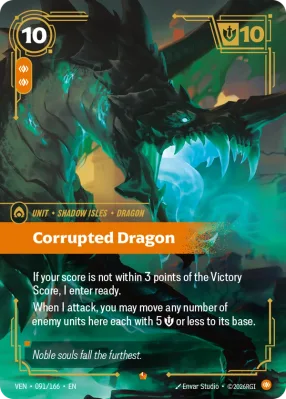 Corrupted Dragon, Riftbound card VEN-091/166 from Vendetta