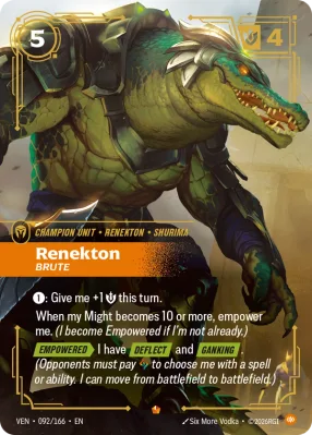 Renekton, Riftbound card VEN-092/166 from Vendetta