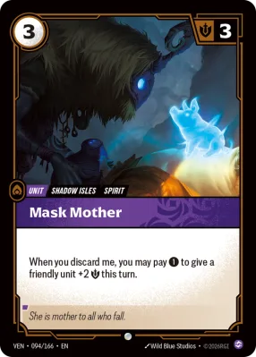 Mask Mother, Riftbound card VEN-094/166 from Vendetta