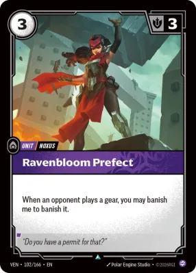 Ravenbloom Prefect, Riftbound card VEN-102/166 from Vendetta