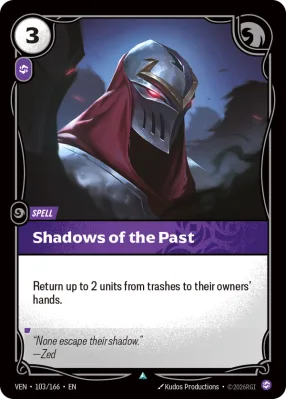 Shadows of the Past, Riftbound card VEN-103/166 from Vendetta