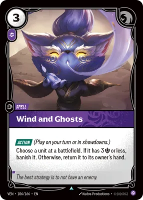Wind and Ghosts, Riftbound card VEN-106/166 from Vendetta