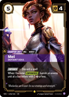 Mel, Riftbound card VEN-110a/166 from Vendetta