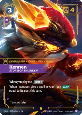 Kennen, Riftbound card VEN-113a/166 from Vendetta