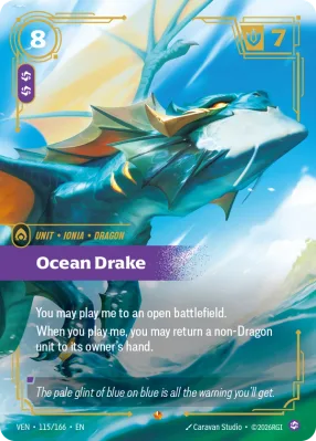 Ocean Drake, Riftbound card VEN-115/166 from Vendetta