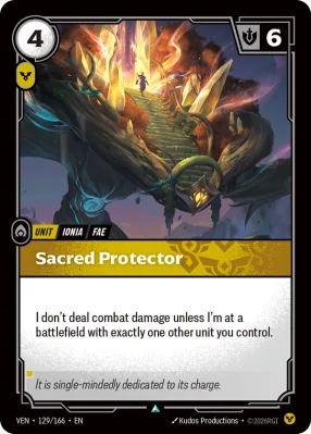 Sacred Protector, Riftbound card VEN-129/166 from Vendetta