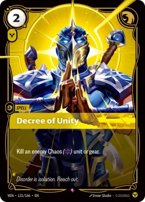 Decree of Unity, Riftbound card VEN-131/166 from Vendetta