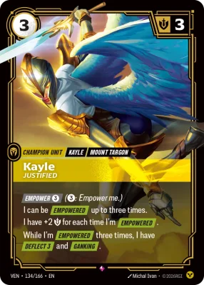 Kayle, Riftbound card VEN-134/166 from Vendetta