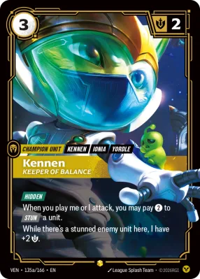 Kennen, Riftbound card VEN-135a/166 from Vendetta