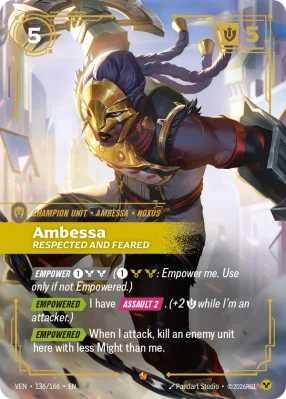 Ambessa, Riftbound card VEN-136/166 from Vendetta