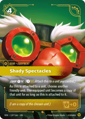Shady Spectacles, Riftbound card VEN-137/166 from Vendetta