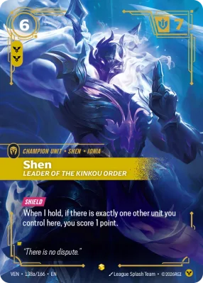 Shen, Riftbound card VEN-138a/166 from Vendetta